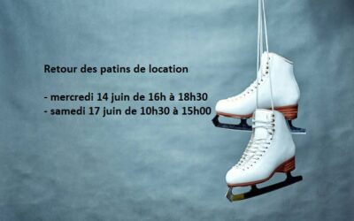 RETOUR PATINS DE LOCATION